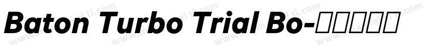 Baton Turbo Trial Bo字体转换